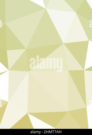 Abstract Low Polygon color Generative Art background illustration Stock Vector
