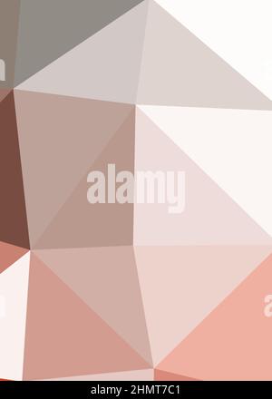 Abstract Low Polygon color Generative Art background illustration Stock Vector