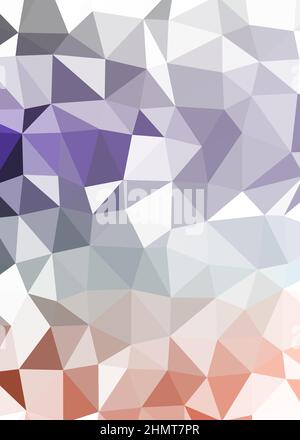 Abstract Low Polygon color Generative Art background illustration Stock Vector