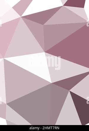Abstract Low Polygon color Generative Art background illustration Stock Vector