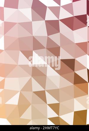 Abstract Low Polygon color Generative Art background illustration Stock Vector