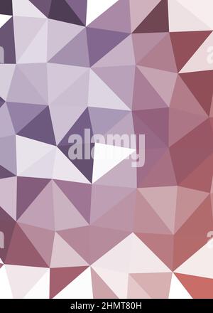Abstract Low Polygon color Generative Art background illustration Stock Vector