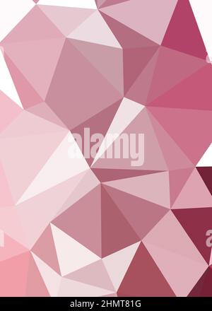 Abstract Low Polygon color Generative Art background illustration Stock Vector