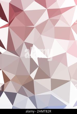 Abstract Low Polygon color Generative Art background illustration Stock Vector