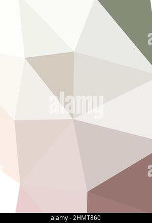 Abstract Low Polygon color Generative Art background illustration Stock Vector