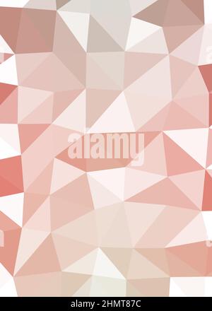 Abstract Low Polygon color Generative Art background illustration Stock Vector