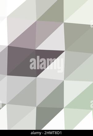 Abstract Low Polygon color Generative Art background illustration Stock Vector