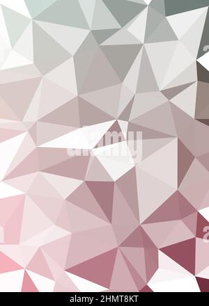 Abstract Low Polygon color Generative Art background illustration Stock Vector