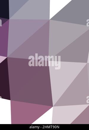 Abstract Low Polygon color Generative Art background illustration Stock Vector