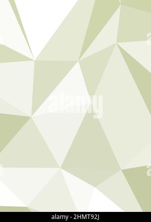 Abstract Low Polygon color Generative Art background illustration Stock Vector
