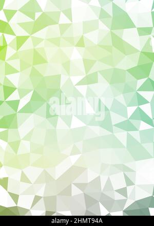 Abstract Low Polygon color Generative Art background illustration Stock Vector