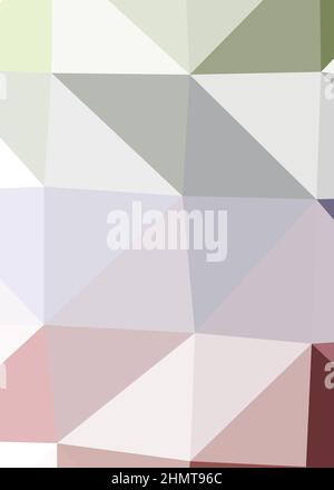 Abstract Low Polygon color Generative Art background illustration Stock Vector