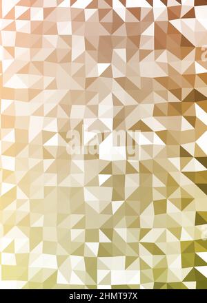 Abstract Low Polygon color Generative Art background illustration Stock Vector