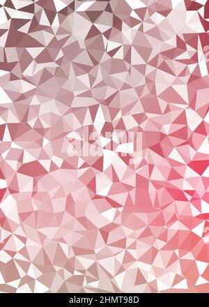 Abstract Low Polygon color Generative Art background illustration Stock Vector