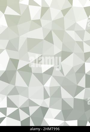 Abstract Low Polygon color Generative Art background illustration Stock Vector