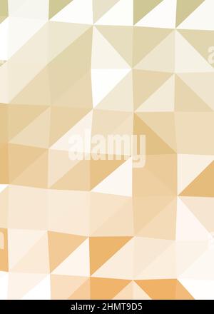Abstract Low Polygon color Generative Art background illustration Stock Vector