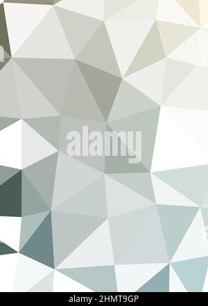 Abstract Low Polygon color Generative Art background illustration Stock Vector