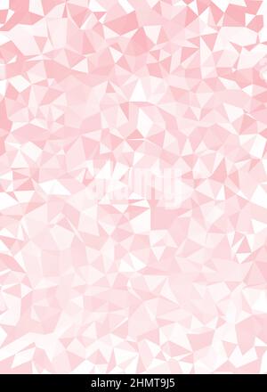 Abstract Low Polygon color Generative Art background illustration Stock Vector