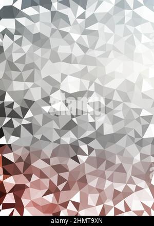 Abstract Low Polygon color Generative Art background illustration Stock Vector