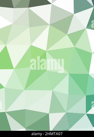 Abstract Low Polygon color Generative Art background illustration Stock Vector