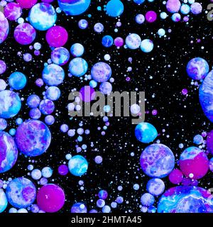 paint balls Abstract background Stock Photo