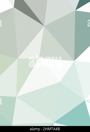 Abstract Low Polygon color Generative Art background illustration Stock Vector
