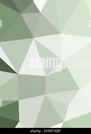 Abstract Low Polygon color Generative Art background illustration Stock Vector
