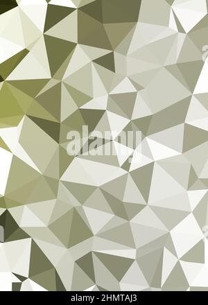 Abstract Low Polygon color Generative Art background illustration Stock Vector