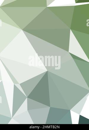 Abstract Low Polygon color Generative Art background illustration Stock Vector