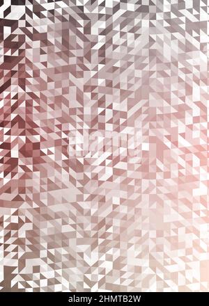 Abstract Low Polygon color Generative Art background illustration Stock Vector
