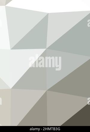 Abstract Low Polygon color Generative Art background illustration Stock Vector