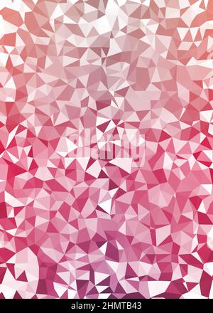 Abstract Low Polygon color Generative Art background illustration Stock Vector