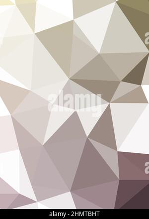 Abstract Low Polygon color Generative Art background illustration Stock Vector