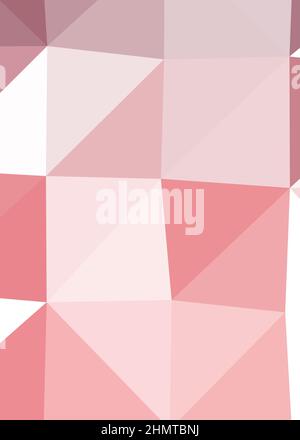 Abstract Low Polygon color Generative Art background illustration Stock Vector