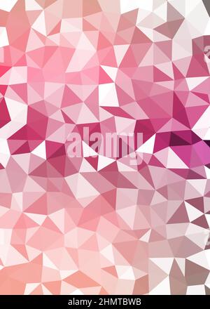 Abstract Low Polygon color Generative Art background illustration Stock Vector
