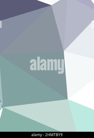 Abstract Low Polygon color Generative Art background illustration Stock Vector