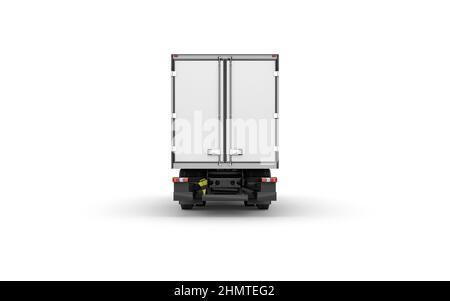 Truck Camion Mockup 3D Rendering Stock Photo