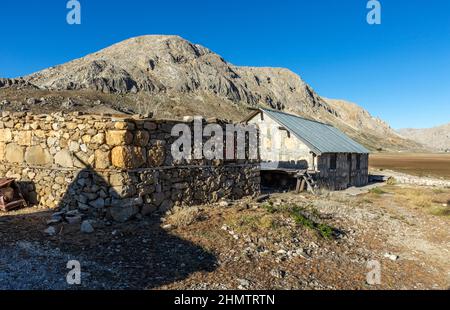 A country of stones, Taşeli Plateau. Taşeli Plateau is a karstic plateau rising between Antalya and Mersin provinces in the Mediterranean Region of ou Stock Photo