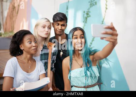 This selfie will be one for the books Stock Photo