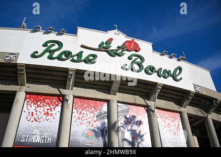 General overall view of the Rose Bowl Stadium before the Rose Bowl game ...