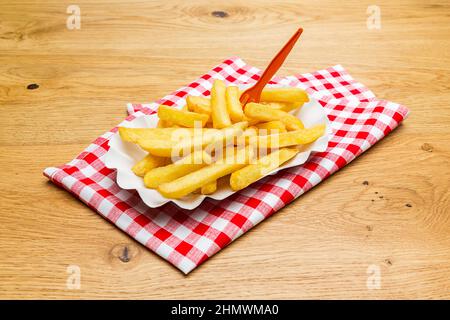Fries Shell golden french fries in a shell Stock Photo - Alamy