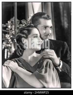 STRANGE INTERLUDE Vintage Movie 1932 Hollywood Still with Norma Shearer and Clark Gable photographed by George Hurrell, Strange Interlude, 1932 Hollywood USA Stock Photo