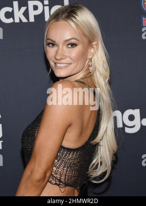 Los Angeles, USA. 11th Feb, 2022. Caitlin O'Connor arrives at SHAQ'S Fun House presented by FTX held at The Shrine in Los Angeles, CA on Friday, ?February 11, 2022. (Photo By Sthanlee B. Mirador/Sipa USA) Credit: Sipa USA/Alamy Live News Stock Photo