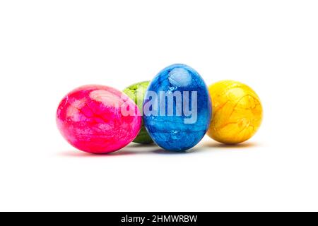 colorful painted easter eggs Stock Photo