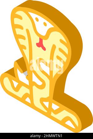 cobra snake isometric icon vector illustration Stock Vector Image & Art ...