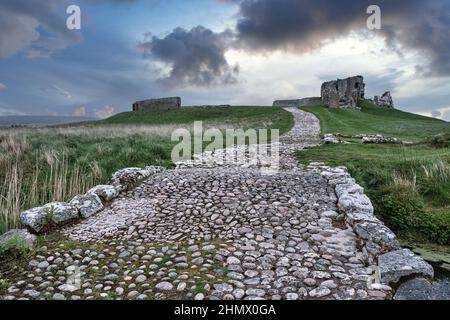 Duffus Castle Stock Photo