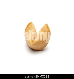 fortune cookie on white background Stock Photo