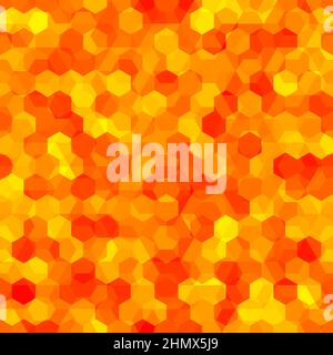 Lava Halftone Modern Design Backdrop. Hot Red Bright Pixel Camouflage Stock Vector
