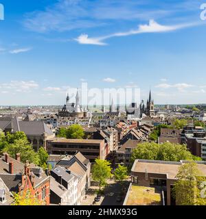 view of aachen city at summer Stock Photo