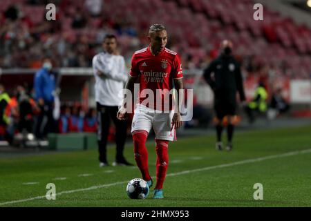 Lisbon, Portugal. 12th Feb, 2022. Everton of SL Benfica in action during the Portuguese League football match between SL Benfica and CD Santa Clara at the Luz stadium in Lisbon, Portugal on February 12, 2022. (Credit Image: © Pedro Fiuza/ZUMA Press Wire) Stock Photo